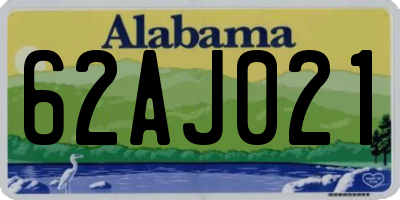AL license plate 62AJ021