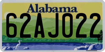 AL license plate 62AJ022