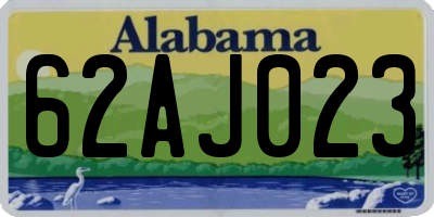 AL license plate 62AJ023
