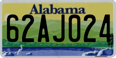 AL license plate 62AJ024