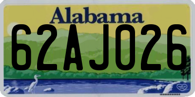 AL license plate 62AJ026