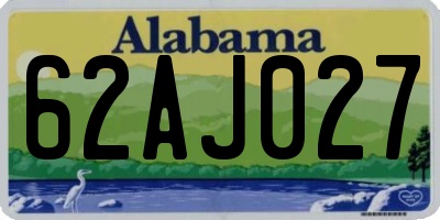 AL license plate 62AJ027