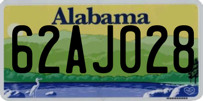 AL license plate 62AJ028