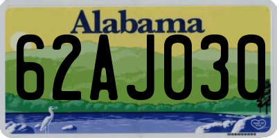 AL license plate 62AJ030