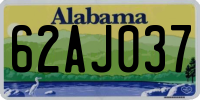 AL license plate 62AJ037