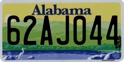 AL license plate 62AJ044