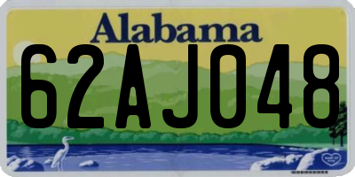 AL license plate 62AJ048