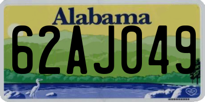 AL license plate 62AJ049
