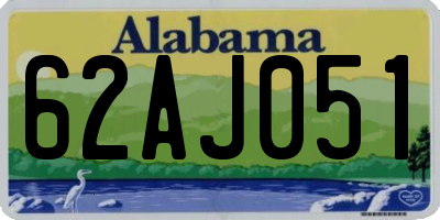 AL license plate 62AJ051