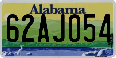 AL license plate 62AJ054