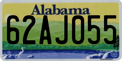 AL license plate 62AJ055