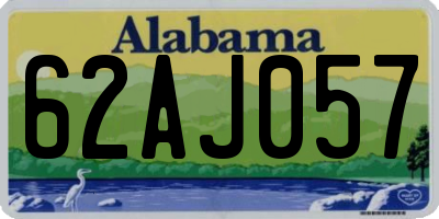 AL license plate 62AJ057