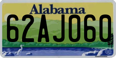 AL license plate 62AJ060