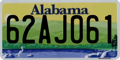 AL license plate 62AJ061