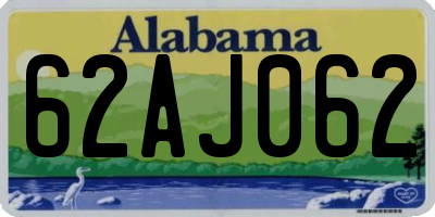 AL license plate 62AJ062