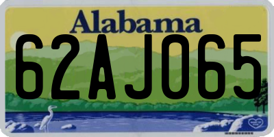 AL license plate 62AJ065