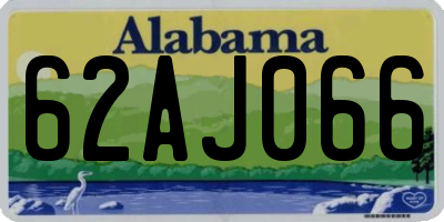 AL license plate 62AJ066