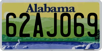 AL license plate 62AJ069