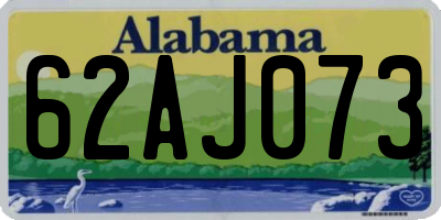 AL license plate 62AJ073