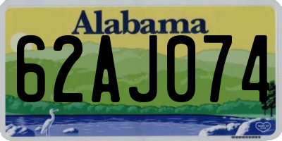 AL license plate 62AJ074