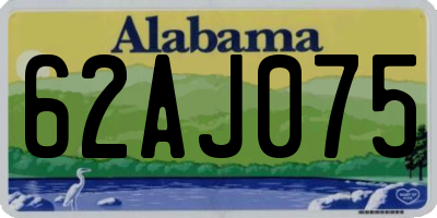 AL license plate 62AJ075