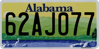 AL license plate 62AJ077