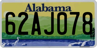 AL license plate 62AJ078