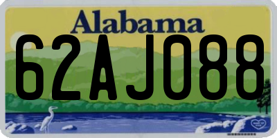 AL license plate 62AJ088