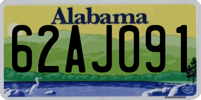 AL license plate 62AJ091