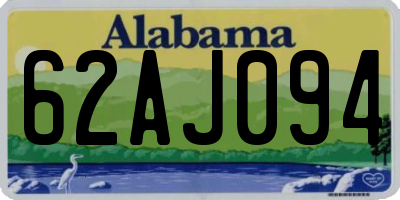 AL license plate 62AJ094