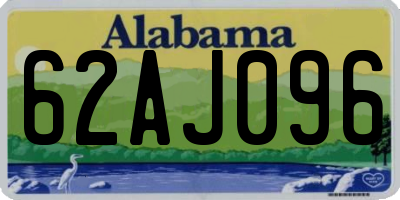 AL license plate 62AJ096