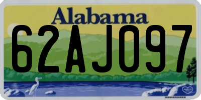 AL license plate 62AJ097