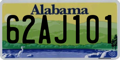 AL license plate 62AJ101