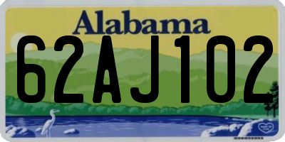 AL license plate 62AJ102