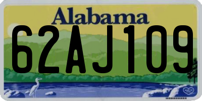 AL license plate 62AJ109