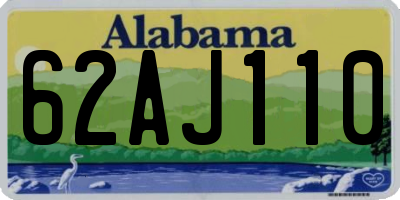 AL license plate 62AJ110