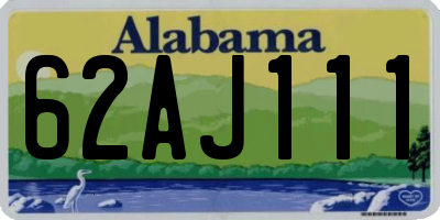 AL license plate 62AJ111