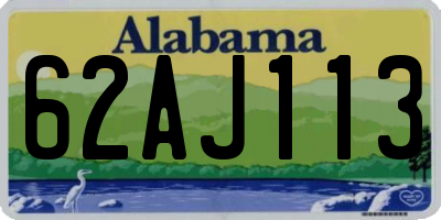 AL license plate 62AJ113