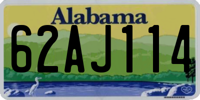 AL license plate 62AJ114