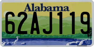 AL license plate 62AJ119