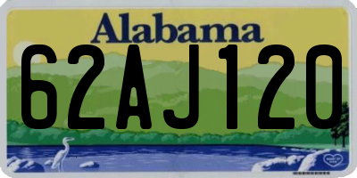 AL license plate 62AJ120