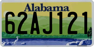 AL license plate 62AJ121