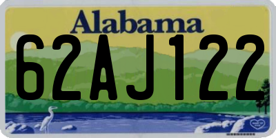 AL license plate 62AJ122