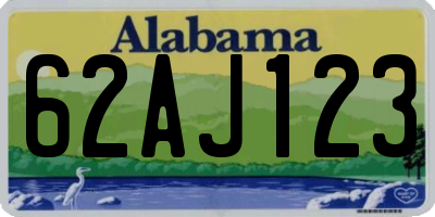 AL license plate 62AJ123