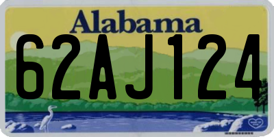 AL license plate 62AJ124