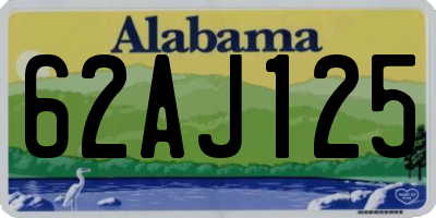 AL license plate 62AJ125