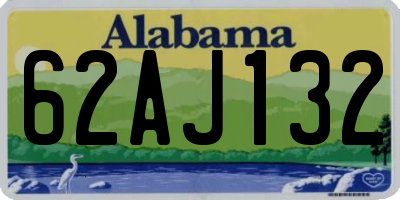 AL license plate 62AJ132