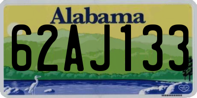 AL license plate 62AJ133