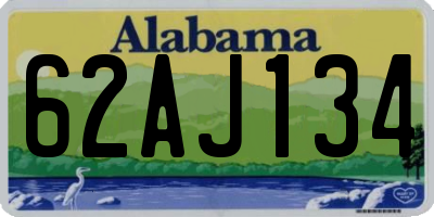 AL license plate 62AJ134