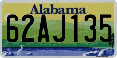 AL license plate 62AJ135